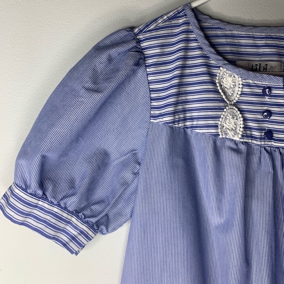 Blue striped Tibi Dress. - Picture 4 of 5